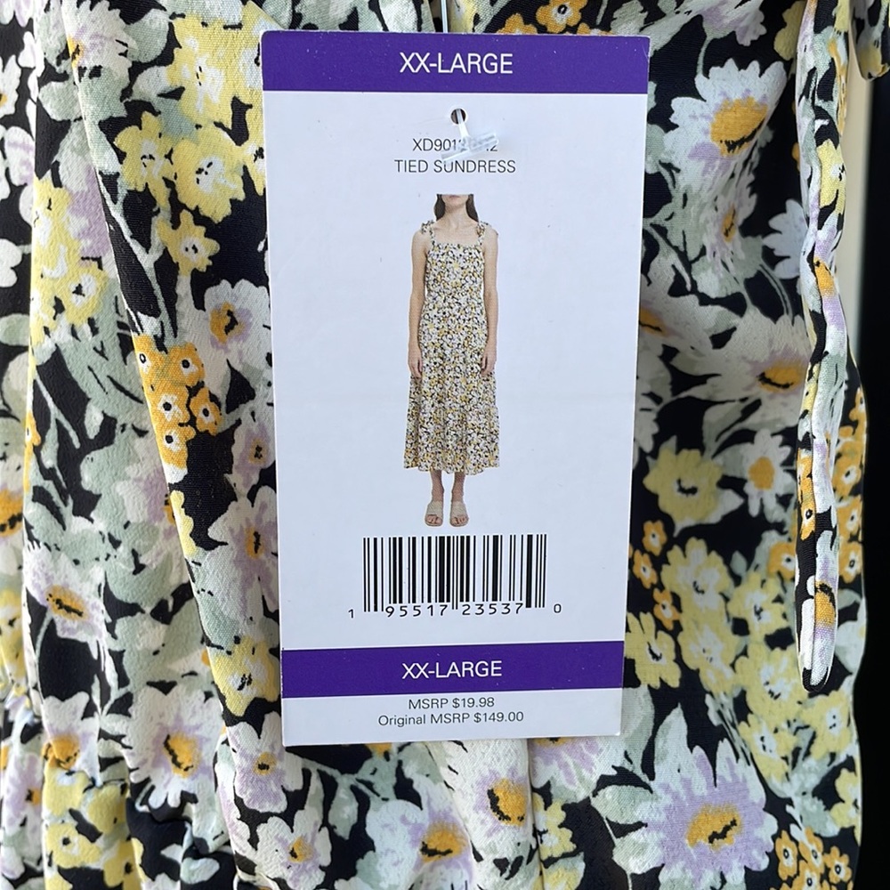 Social Standard by Sanctuary Daisy Floral Tied Sundress XX-Large - Picture 3 of 14